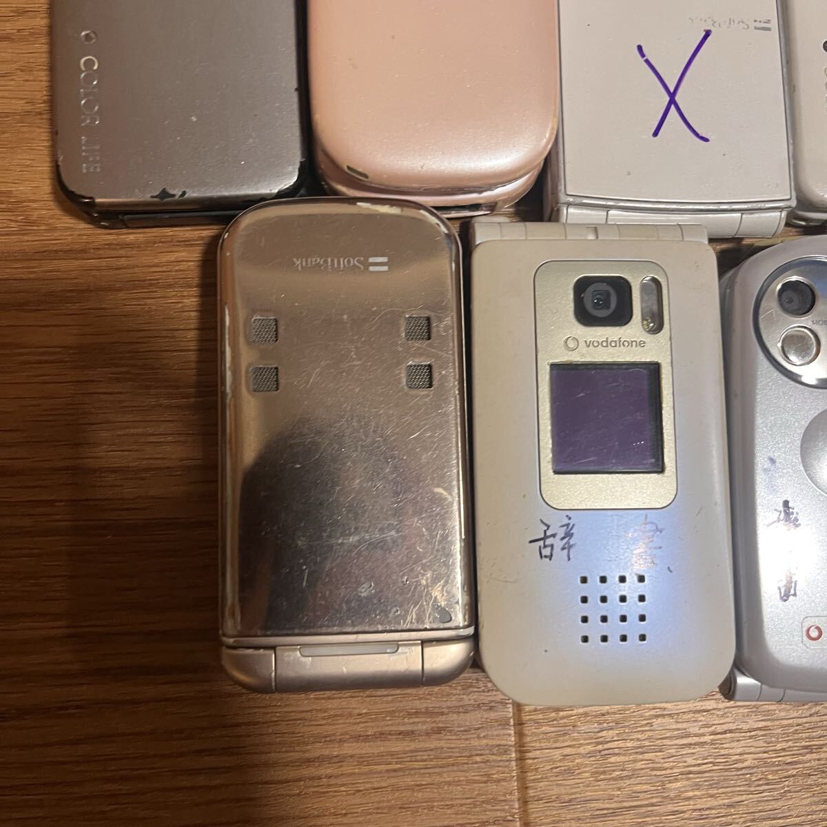 希少】ガラケー 7台まとめ売り Vodafone/J-PHONE/SoftBank 動作未確認