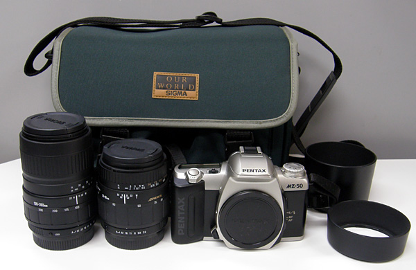 美品!! PENTAX MZ-50+SIGMA 28-80mm 100-300mmレンズ セット_1
