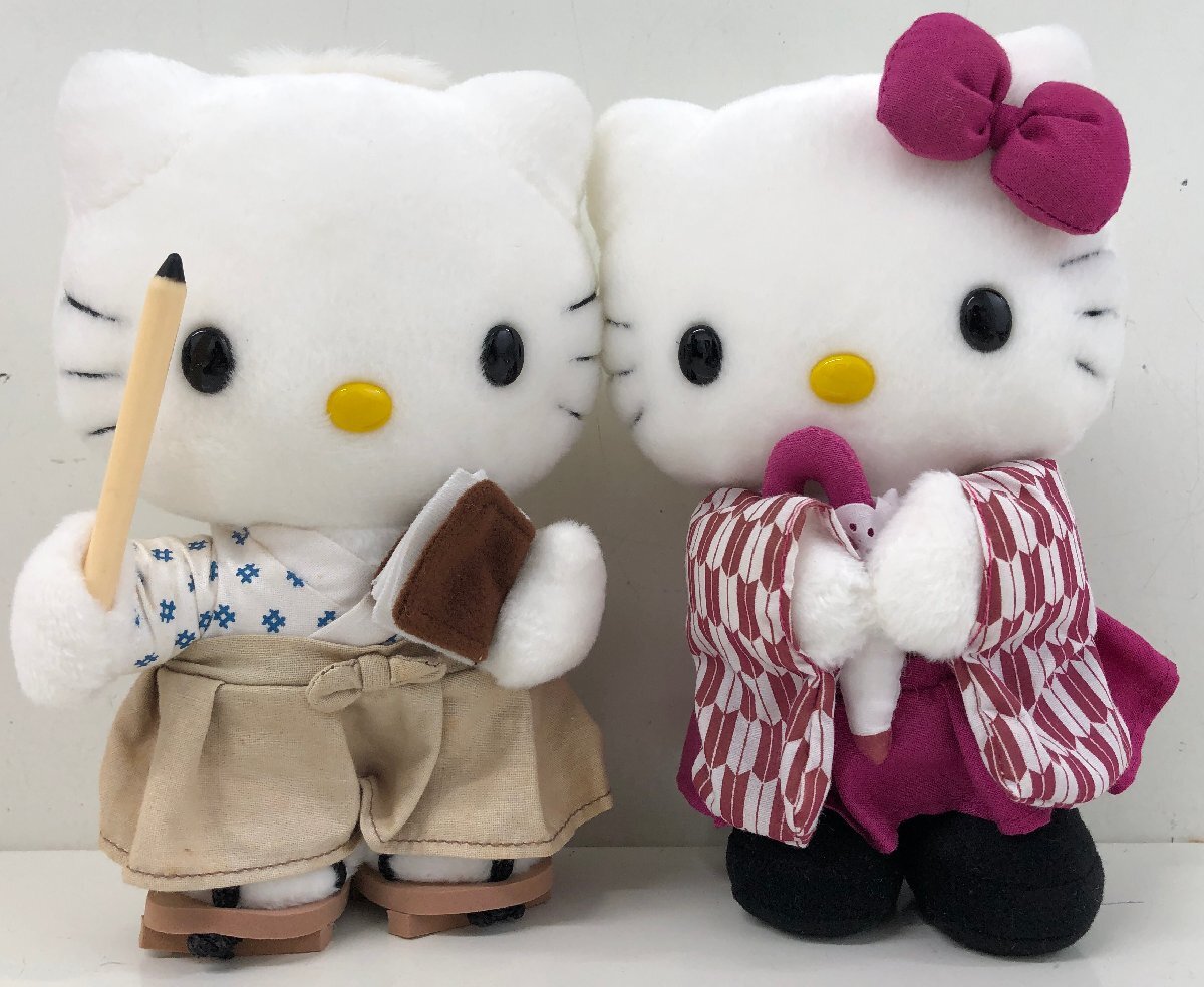 愛媛限定 ハローキティ 坊ちゃん＆マドンナ ぬいぐるみ セット キティ