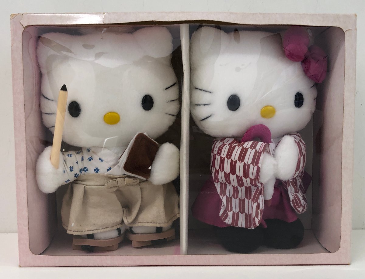 愛媛限定 ハローキティ 坊ちゃん＆マドンナ ぬいぐるみ セット キティ
