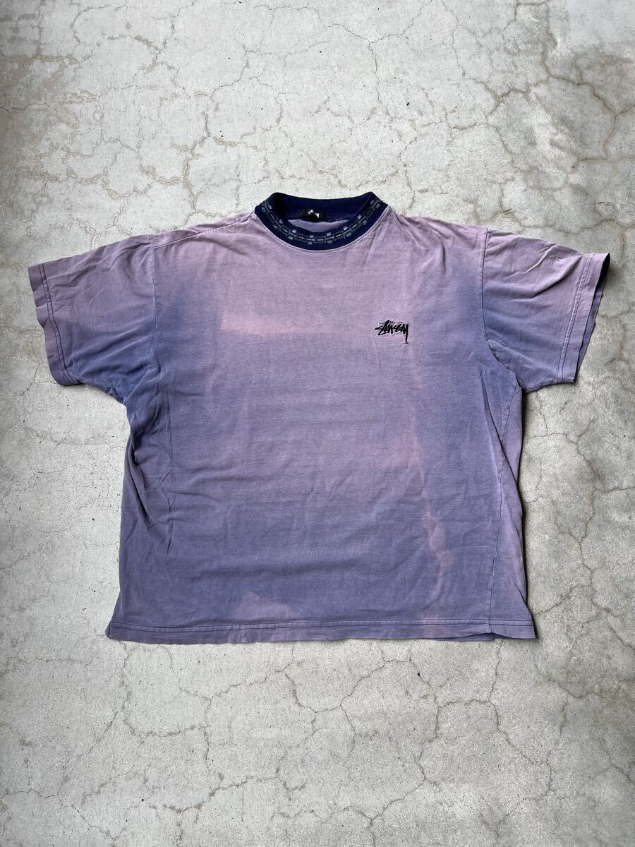 激レア スペシャル 鬼フェード USA製 80's 初期 OLD STUSSY バー黒タグ