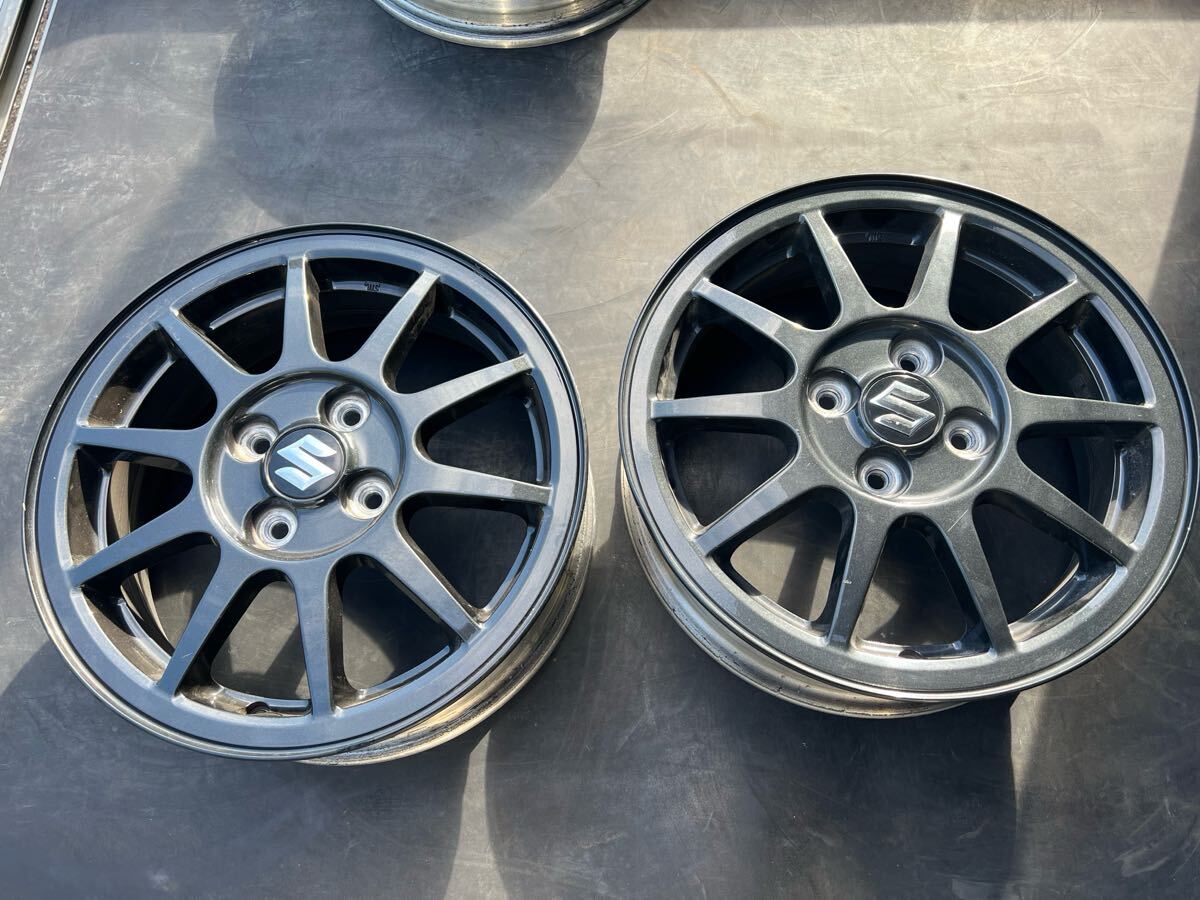 スズキ アルトワークス HA36S 純正ホイール 2本セット 15×5J+45 pcd100