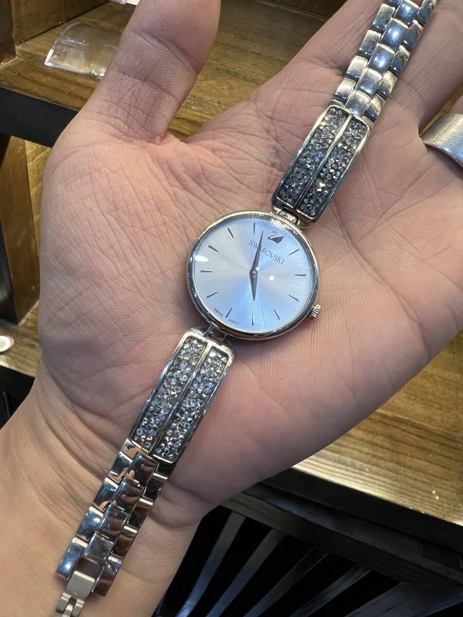 1円～ SWAROVSKI スワロフスキー 時計 腕時計 クォーツ式 メンズ