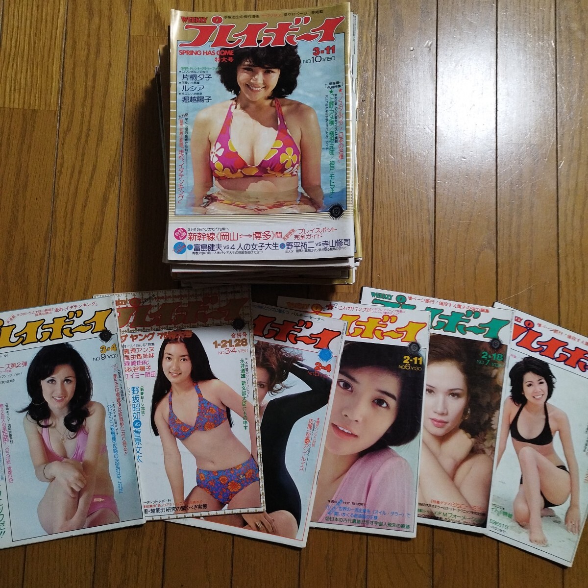 グラビアのみ！週刊プレイボーイ 1975年 48冊 1,2/30/42欠