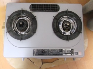 リンナイ ガステーブル RTS-336WNTS-L 08年製 中古　プロパン用_2