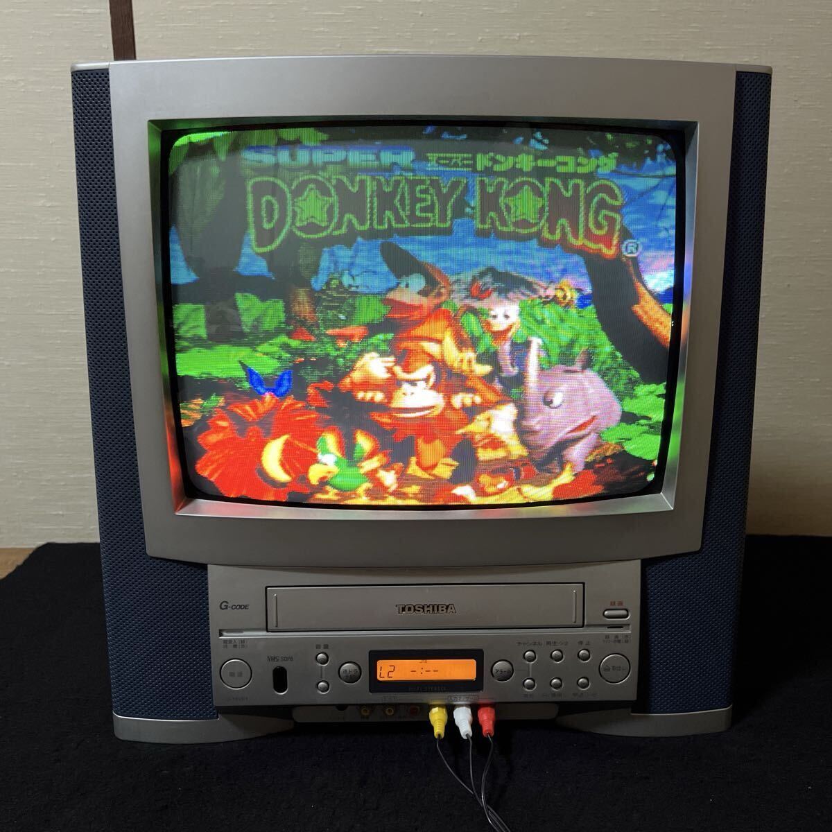 TOSHIBA テレビデオ J-14VF1 14型 1999年製 14インチ ブラウン管テレビ
