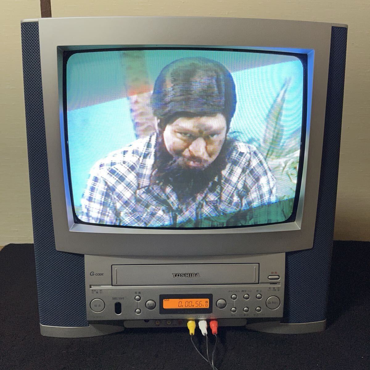 【完動品】J-14VF1 VHS内蔵ブラウン管テレビ レトロ家電 TOSHIBA テレビデオ J-14VF1 14型 1999年製 14インチ ブラウン管テレビ