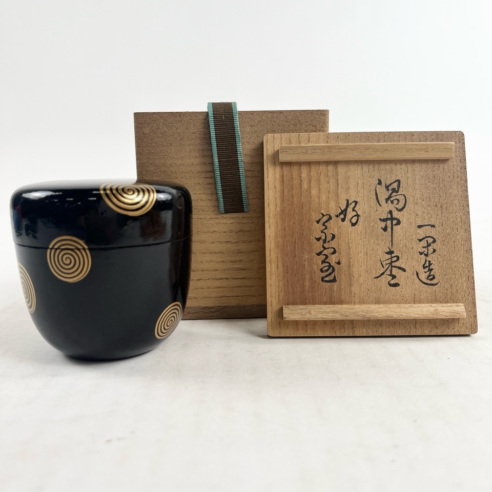 茶道具 一閑桶型食籠 満樹 共箱付き R》一閑塗 八角 喰篭 食籠 じきろう小坂修斎共箱 2026年最新Yahoo
