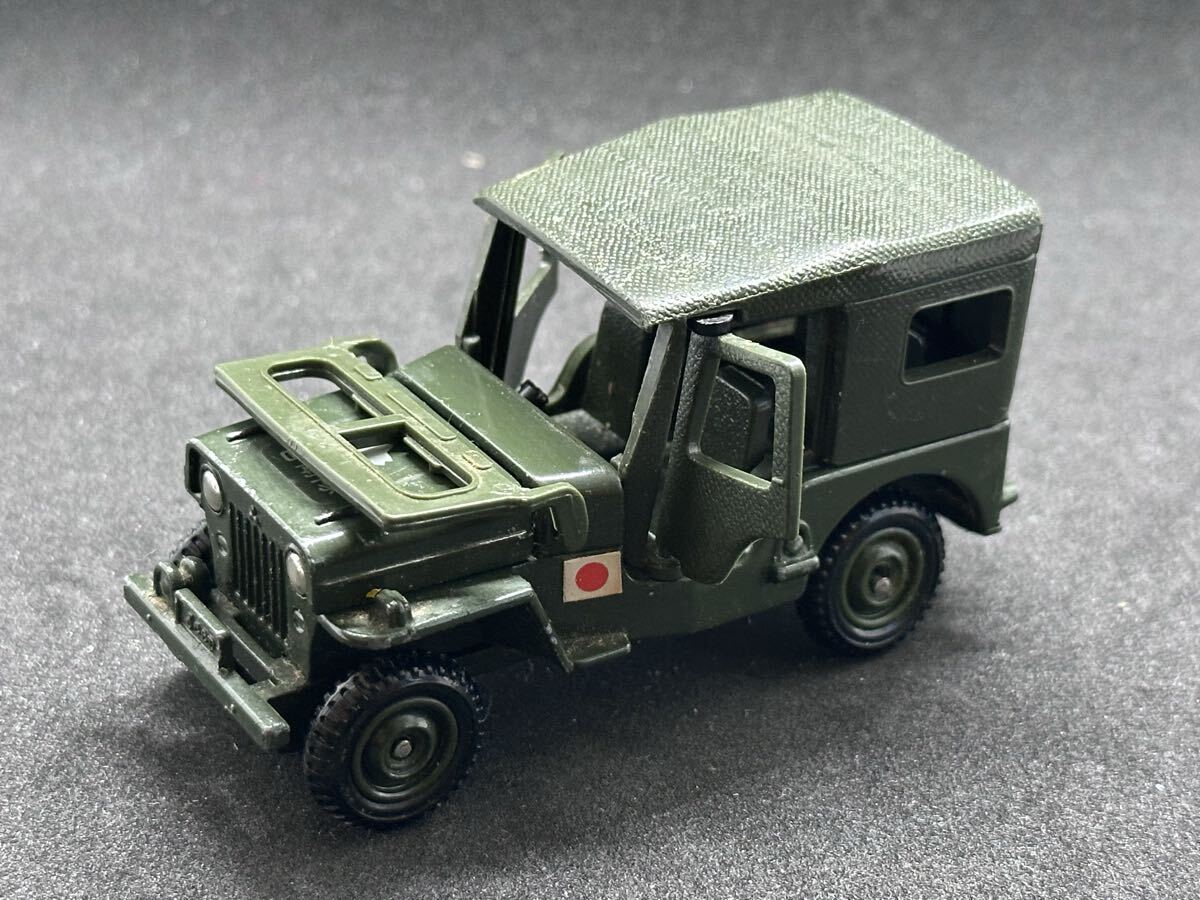 ミニカー 当時物 トミカ ダンディ 三菱 ジープ 自衛隊 黒箱 絶版 当時