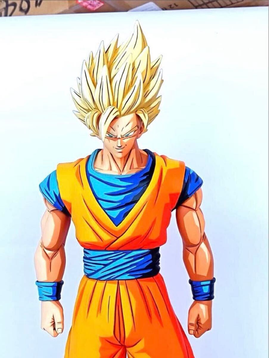 ドラゴンボールZ 孫悟空 スーパーサイヤ人2 リペイント2Dフィギュア ドラゴンボール スーパーサイヤ人2孫悟空 2次元塗装 リペイント