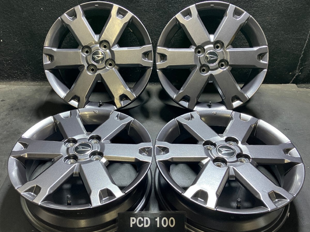 【②/②】新車翌日外し タント ファンクロス純正15インチ 2本 美品 ダイハツ純正 アルミホイール 4本セット 15インチ タント ファン