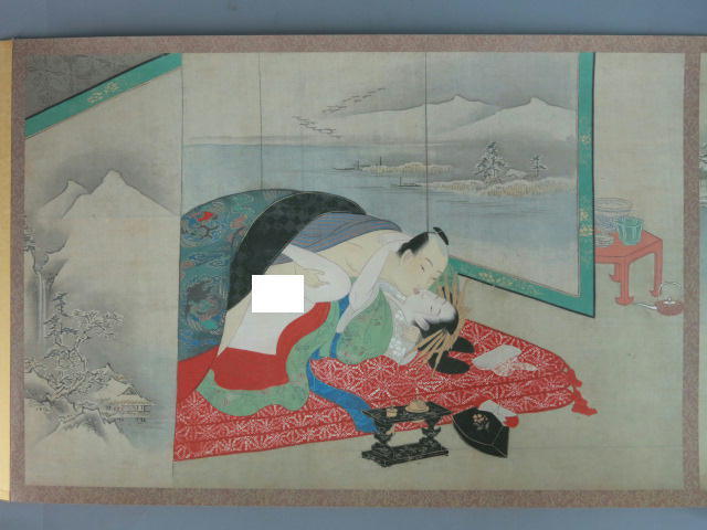 秘蔵浮世絵集成　鳥文斎栄之・春情四季画巻 ☆日本画 浮世絵「秘蔵浮世絵集成 鳥文斎栄之・春情四季画巻 12図 春画