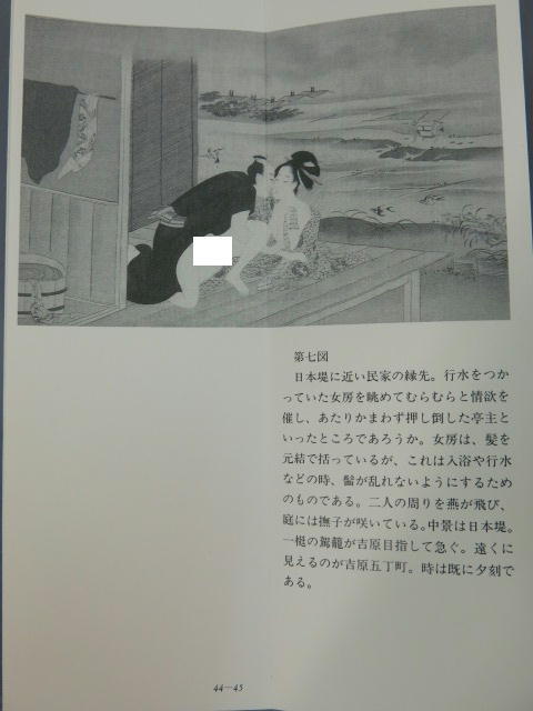 ☆日本画 浮世絵「秘蔵浮世絵集成 鳥文斎栄之・春情四季画巻 12図 春画