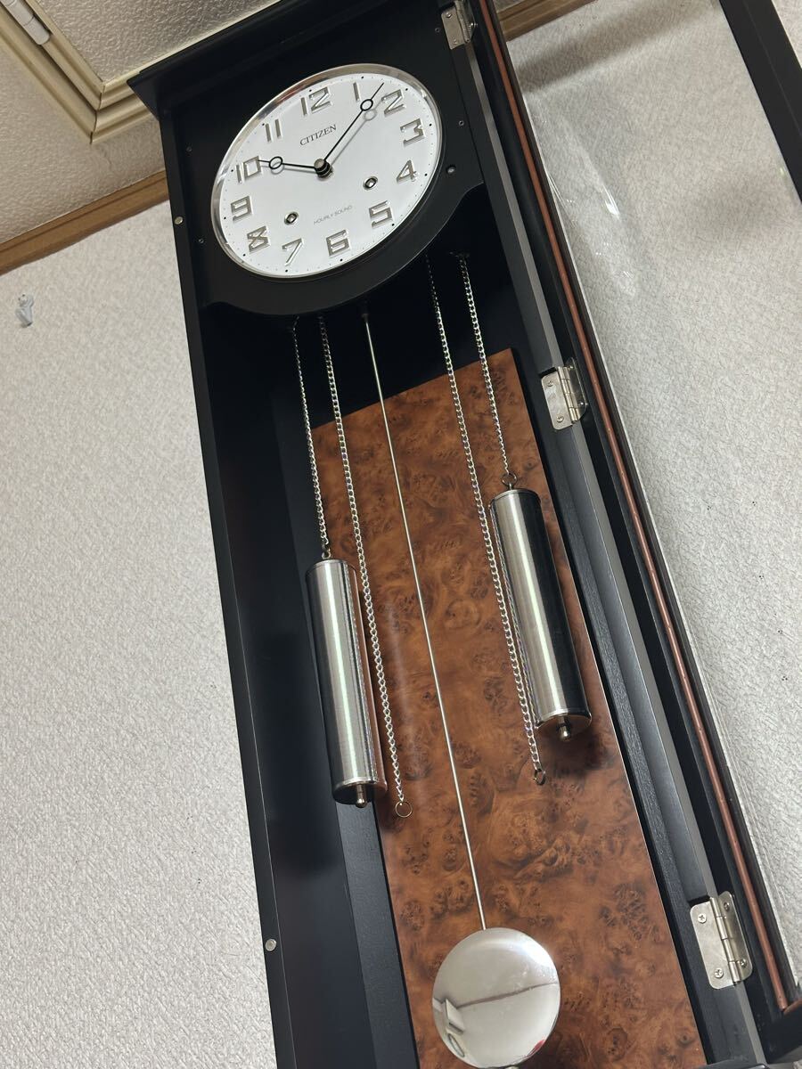 動作品】CITIZEN シチズン からくり時計 メロディ時計 掛時計 振り子