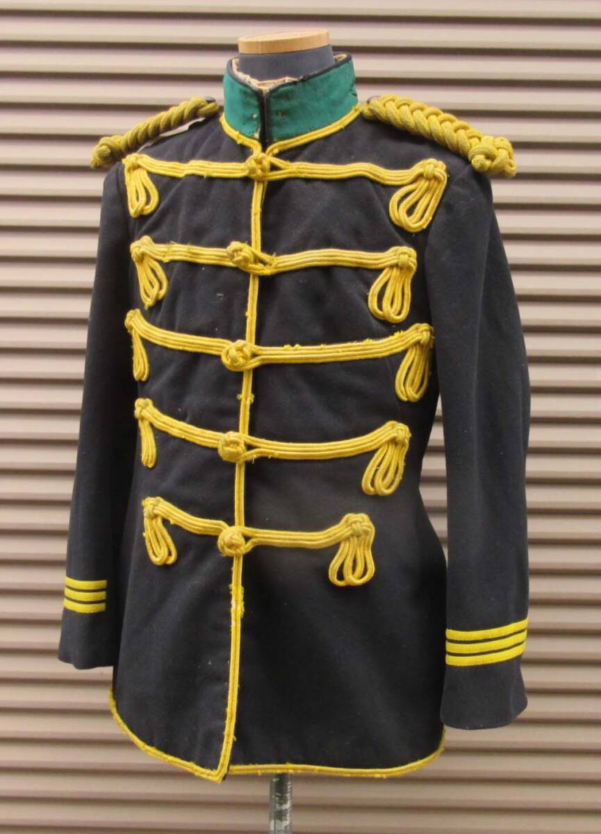 極美品　実物　明治将校肋骨服&軍帽セット 旧日本陸軍・明治十九年騎兵科上等兵用冬軍衣 日本軍 軍服 軍衣 軍帽