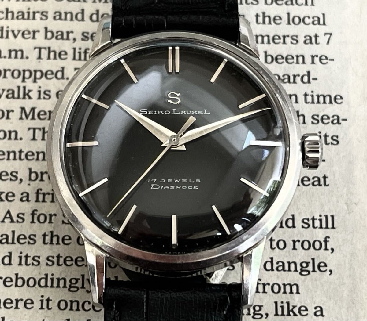 SEIKO LAUREL セイコー ローレル ブラックミラーダイヤル 14041 17石