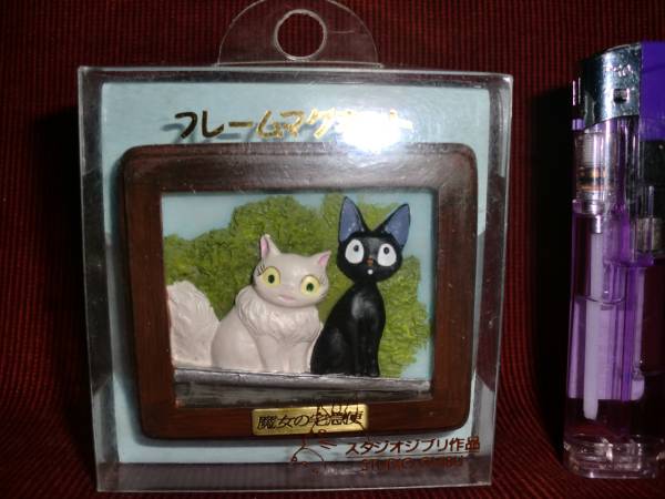 スタジオジブリ 魔女の宅急便 フレームマグネット ジジとリリー 