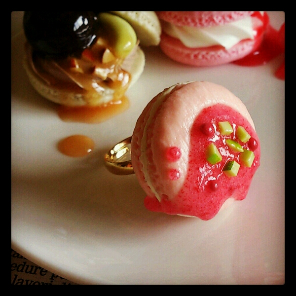 38☆スイーツデコ：マカロンリング☆検/Q-pot/姫系/ロリータ_2