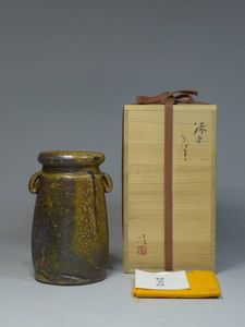 工芸品 【竹中健次】備前 芋徳利 共箱 共布 大振り徳利 酒器 師・人間