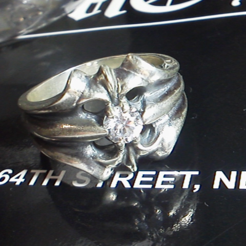 クロムハーツ ＳＫＴリングwith１ダイヤ 正規_1