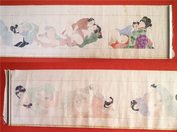 時代物 春画 絹本 肉筆 まくり ６態 浮世絵 枕絵 美人 その他 売買されたオークション情報 Yahooの商品情報をアーカイブ公開 オークファン Aucfan Com