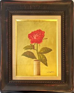 【元東京芸大教授】彼末宏 油彩画「バラ」（真作・送料込み） 彼末宏の値段と価格推移は？｜6件の売買データから彼末宏の価値が