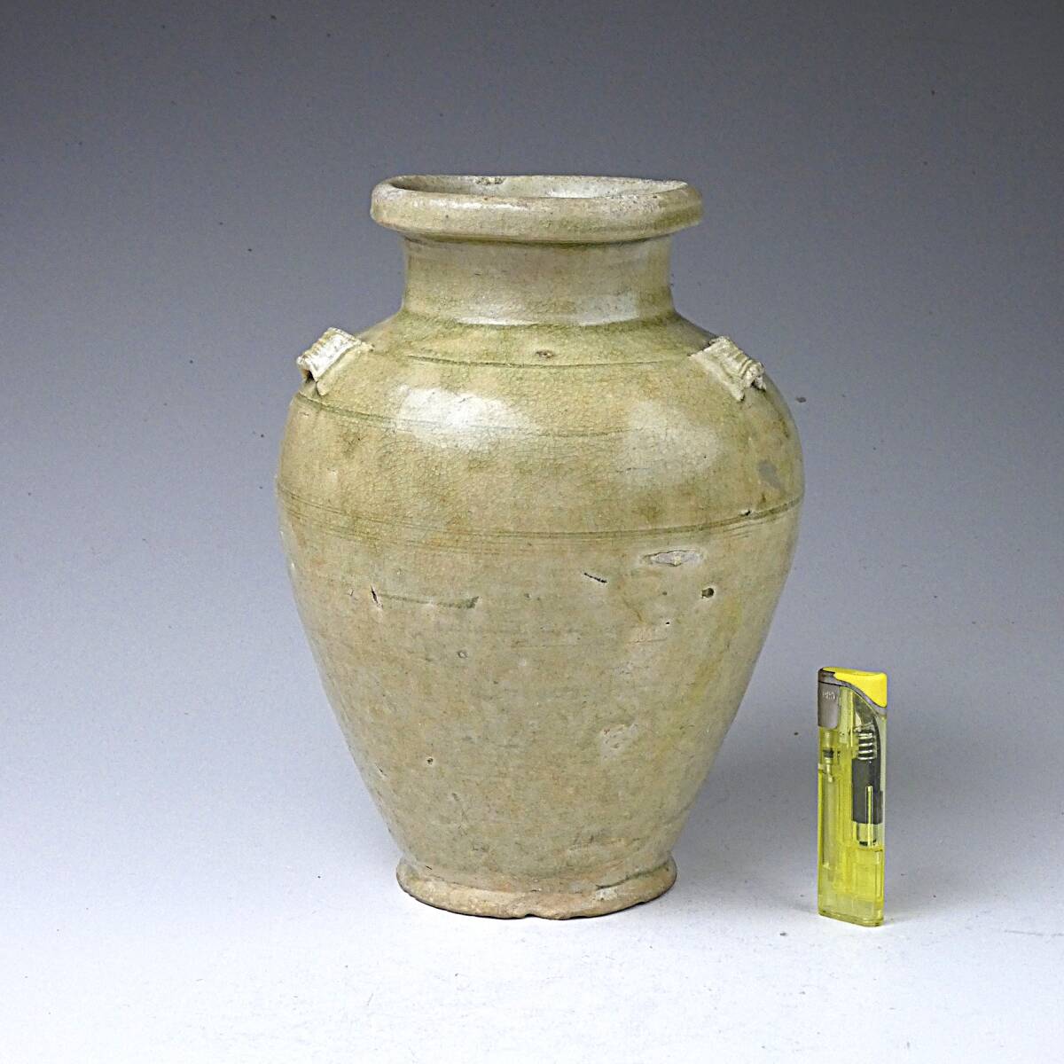 【備前焼、三耳壺、花器中壺、骨董品アンティーク、箱無し。 三耳壺の値段と価格推移は？｜9件の売買データから三耳壺の価値が