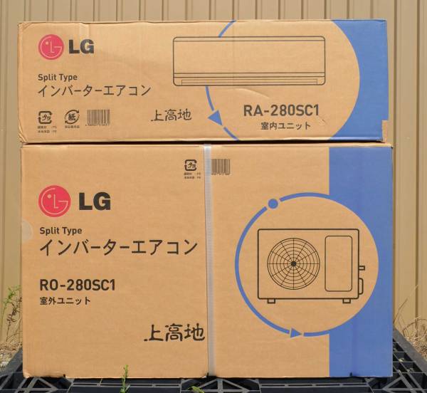 C06G14】送料無料!未使用!LG壁掛エアコン8～10畳RA-280SC1(12畳未満 