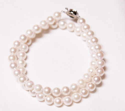 あこや本真珠（和珠）　プリンセスネックレス　7.0‐7.5mm　42cm_1