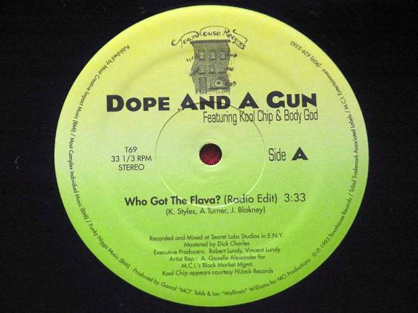 洋楽  And A Gun / Who Got The Flava? koco Dope And A Gun / Who Got The Flava? koco