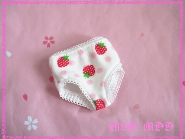 【即決】MSD用　ショーツ イチゴ柄_1