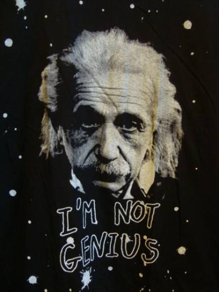 アインシュタイン I M Not Genius ｔシャツ ノーベル賞 イラスト キャラクター 売買されたオークション情報 Yahooの商品情報をアーカイブ公開 オークファン Aucfan Com
