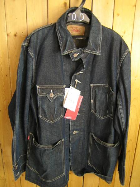 0D 未使用□LEVI'Sリーバイス70823□デニムカバーオール□L(ジージャン