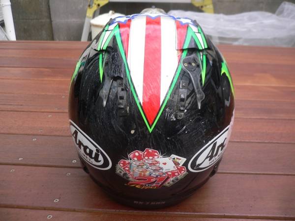 Arai アライ RX-7RRⅤ ジョンホプキンス 57-58cm ジャンク品_3