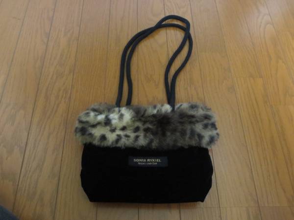 SONIA RYKIEL/ソニアリキエル◇フェイクファーミニバッグ◇中古(布製 