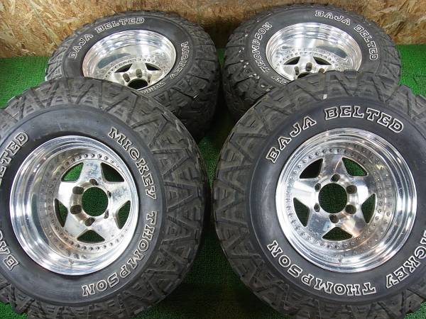 ランクル80等 ZZYZX 深リム 16.5インチ タイヤ付き 4本 売切り 