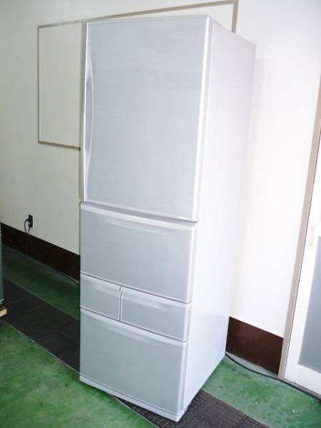 1円【10年製 美品】東芝□424L 5ドア冷蔵庫□GR-42ZW GR-C42N(400 