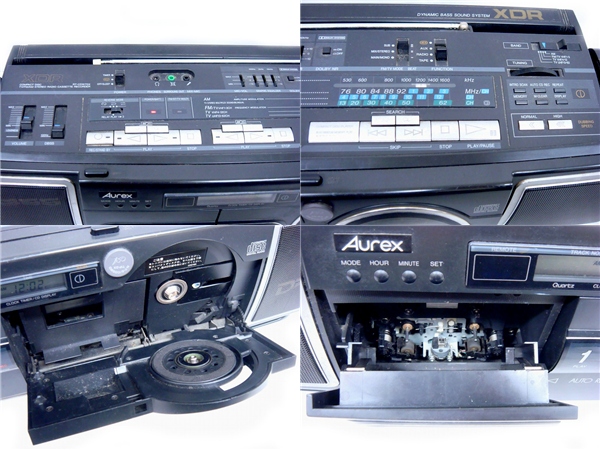 HZ3452]◇Aurex オーレックス XDR CDラジカセ RT-CDW70X◇(ラジカセ