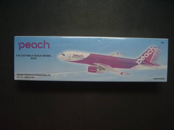 飛行機模型○peachモデルプレーン○ピーチ航空 機内限定品(航空会社別