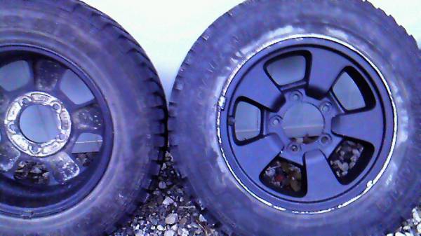 ジムニーJA22純正アルミホイール＋ーM/Tタイヤ 185/85R16 11/23(5穴 