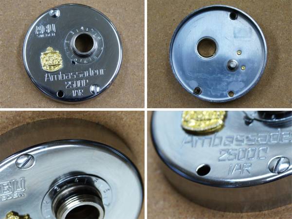 ABU 2500C Nostalgia(red)サイドカップ 左右セットIAR☆逆転ストッパー