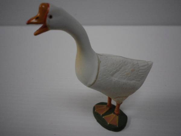 チョコエッグ　ペット動物　052　シナガチョウ　白　P26B_1