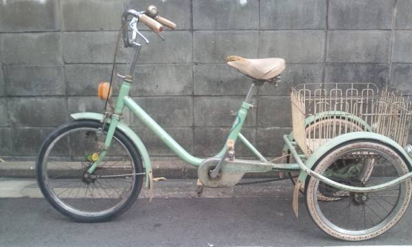 福岡発 昭和レトロ 丸石三輪自転車 サンデーラブリー号 希少(車体