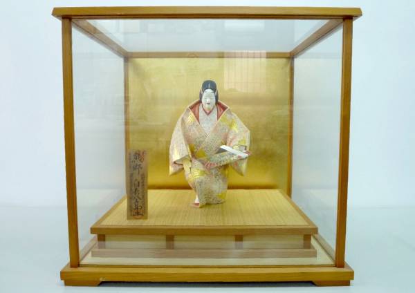 博多人形：能 熊野 県無形文化財 五代人形屋武平 白水八郎☆美品(日本 