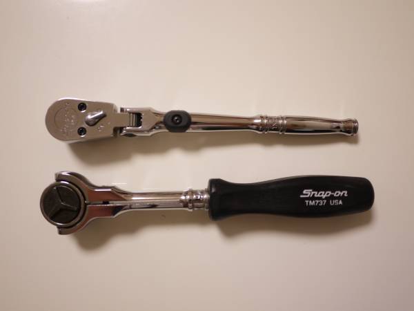 スナップオン(snap-on)1/4 フレキシブル・首振りラチェット 2本_1