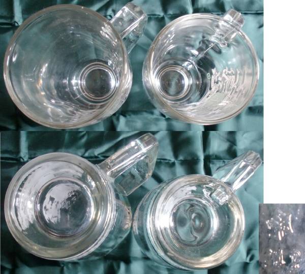 ☆レトロ サントリー 社章 向獅子マーク ビール ジョッキ 2個