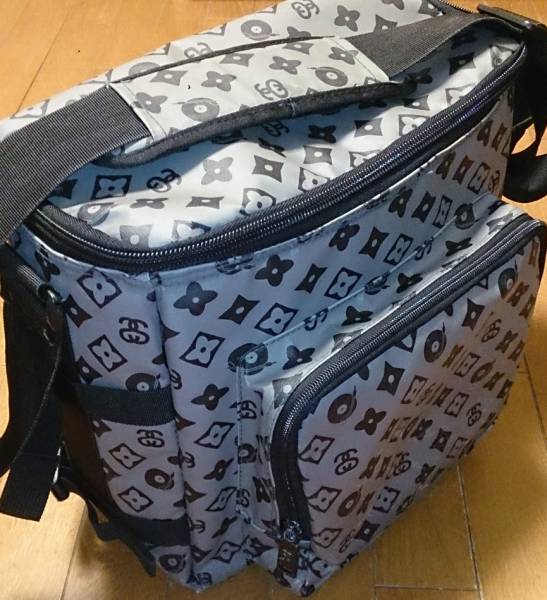 STUSSY 総柄モノグラム レコードバッグ ステューシー バック(かばん