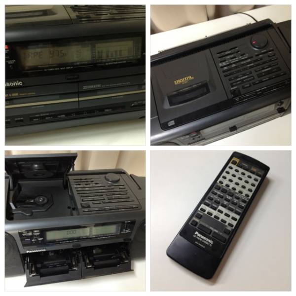 美品 Panasonic RX-DT9 バブルラジカセ 純正リモコン付き 完動品 