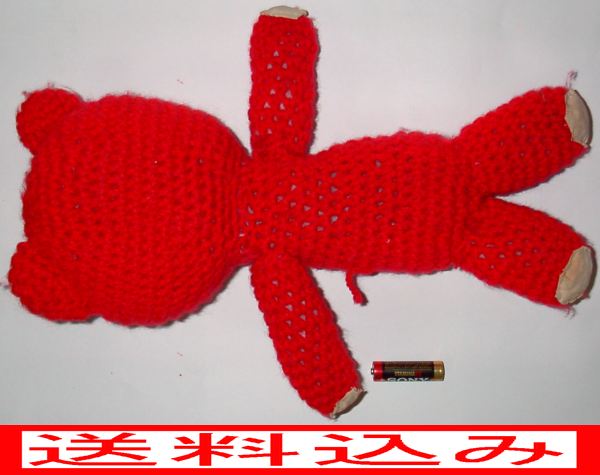 ЮF あみぐるみ／赤い熊・クマ・くまさん／自作／送料込_2