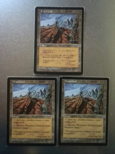 不毛の大地/Wasteland　　日英英　　三枚セット_1